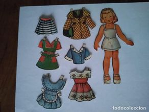 Coleccionismo recortables: Muñeca bombón. Tamaño muñeca 11 cm.
